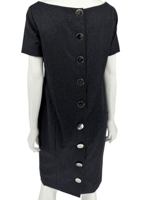 Pamella Roland Charcoal Grey 2-Piece Dress/Jacket Set – Large