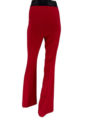 Pamella Roland Red Open Front Blazer & Trouser Set – Large