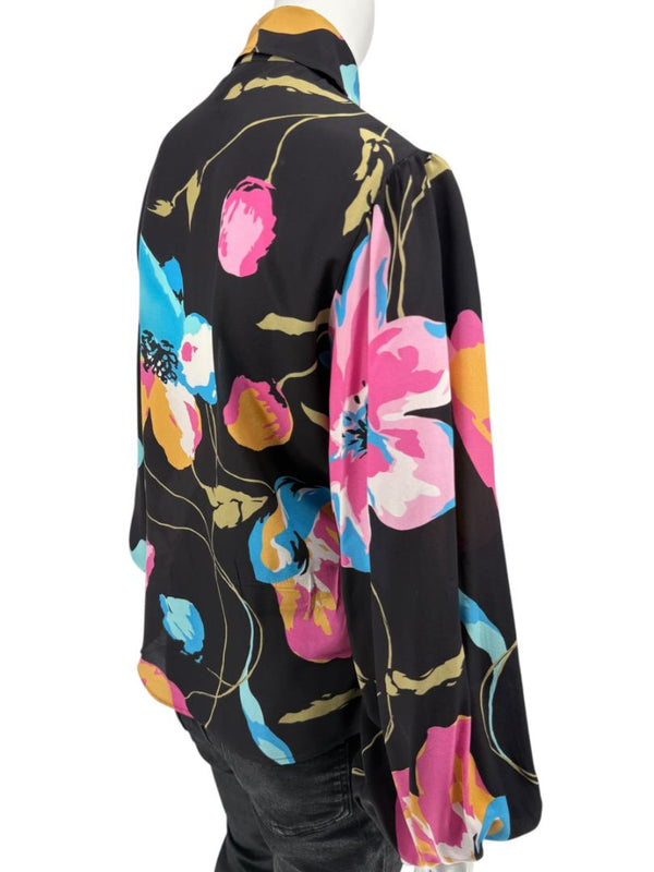 Dolce & Gabbana D&G Floral Silk Blouse – Size IT 48 / FR 44 / US 12