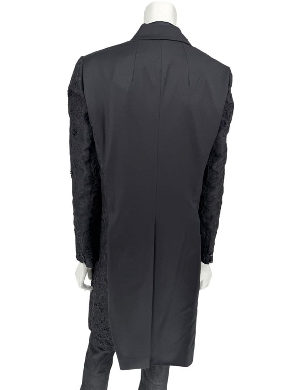 Pamella Roland Black Embellished Longline Jacket – Large