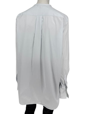 Celine Clean-Line Pale Blue Cotton Shirt with Concealed Placket – FR 42