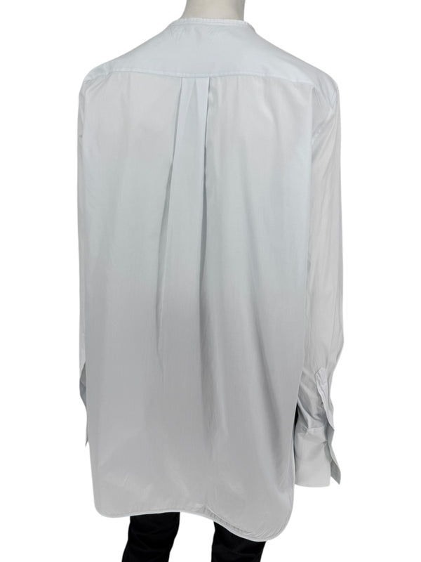 Celine Clean-Line Pale Blue Cotton Shirt with Concealed Placket – FR 42