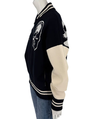 Alexander McQueen Wool Blend Skull Varsity Jacket – Size S (Men's)