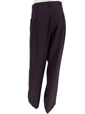 Ron Leal Aubergine Wool-Blend Two-Piece Set – Size 12