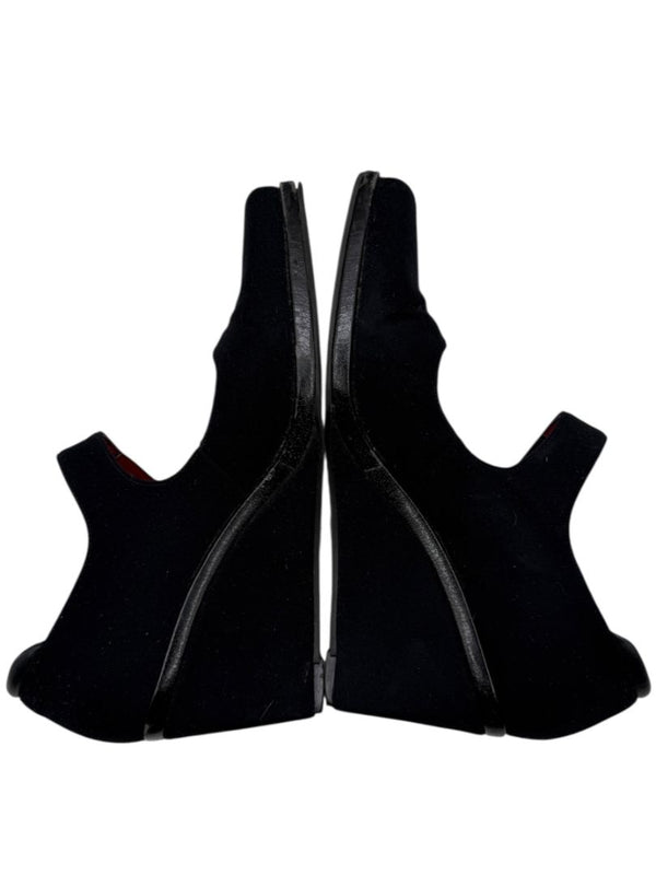 Donald J Pliner Black Stretch Fabric Mary Jane Wedge Shoes – Size 9.5