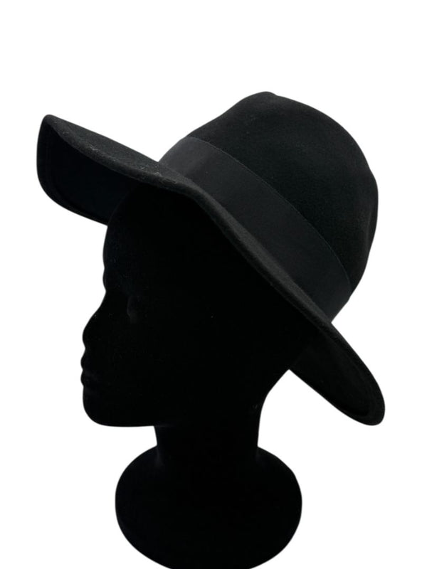 Ann Taylor Black Wool Fedora Hat