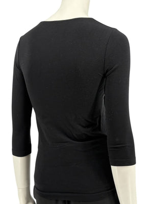 Wolford Black Embellished Neckline Pullover – Size XS