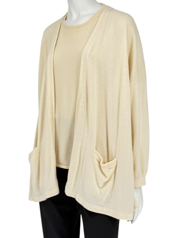 Shamask Ivory Cashmere Twin Set – Size 1