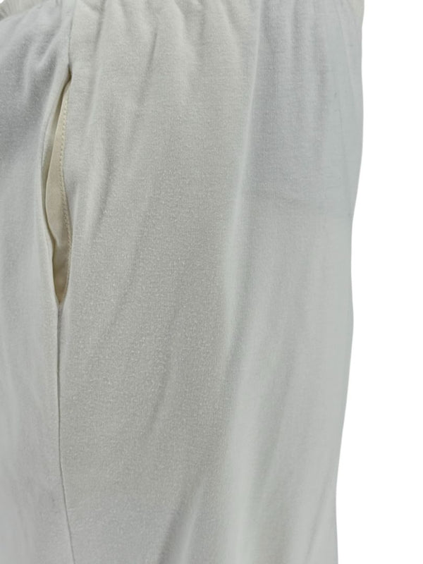 Shamask White Elastic-Waist Pants – Size 2X