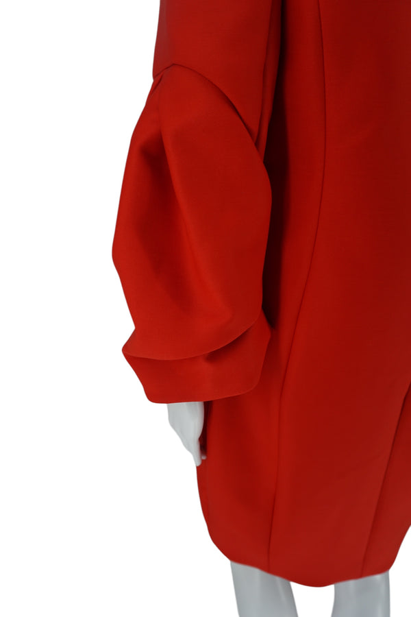 Christian Dior Red Bell Cuff Dress Size 42- NWT