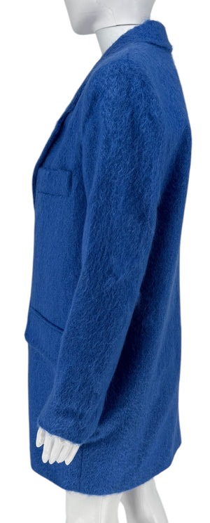Max Mara Mohair Cobalt Blue Blazer New w/ Tags - Size 6