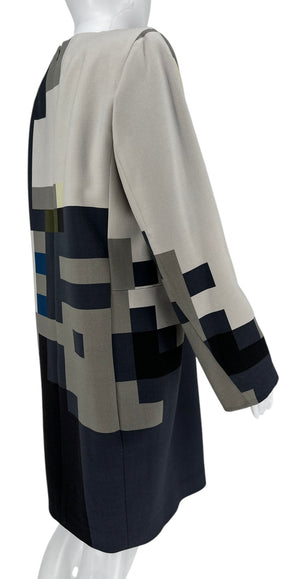 Akris November Day Printed Sheath Dress - Size 8