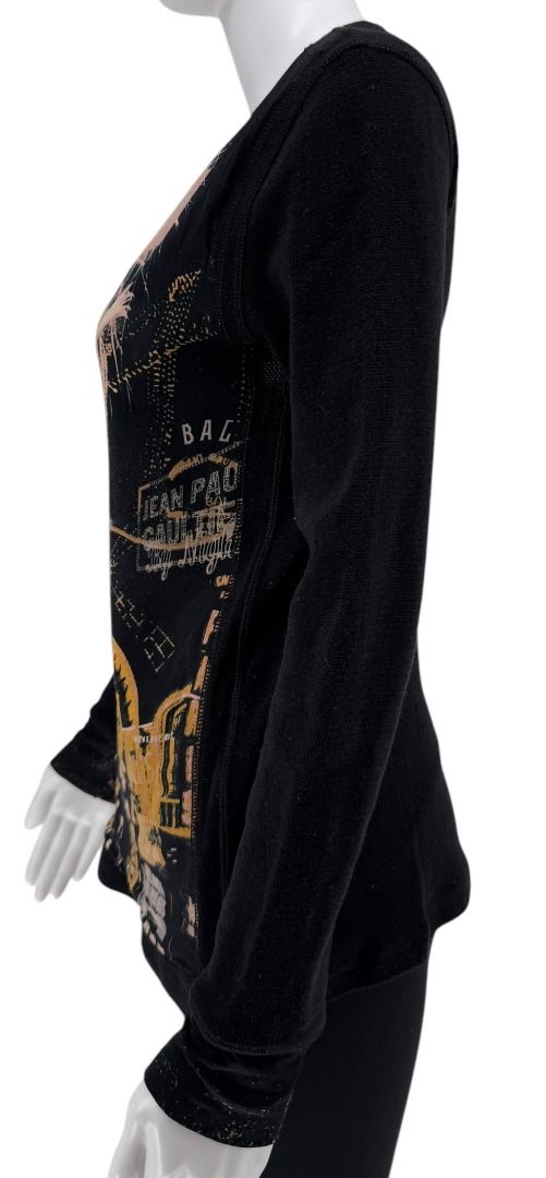 Jean Paul Gaultier Maille Femme Paris Cityscape Knit Top – Size L