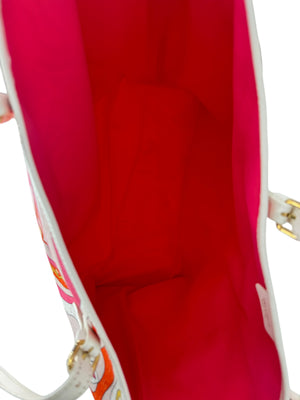 Emilio Pucci Patterned Coated Canvas Tote