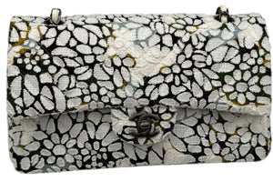 Chanel Double Flap Limited Edition Floral Tweed