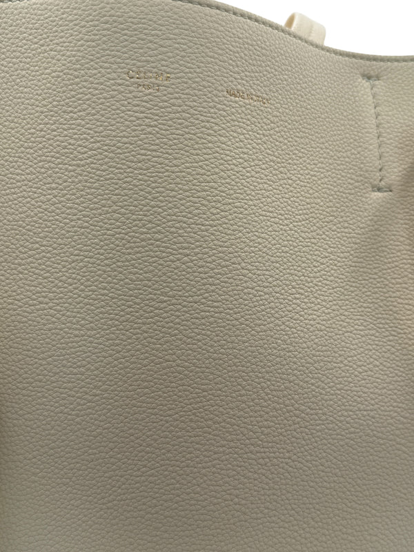 Celine Chalk Soft-Grained Calfskin Cabas Phantom Tote