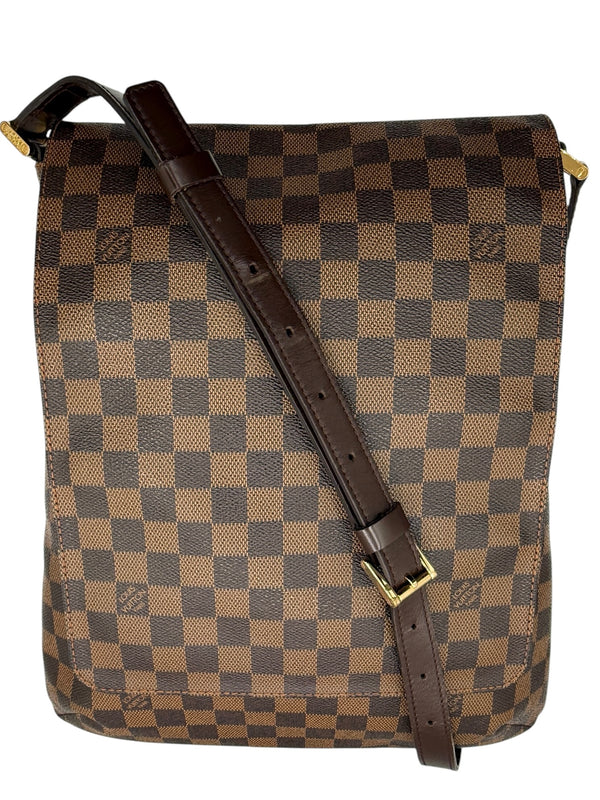 LOUIS VUITTON Musette Salsa GM Damier Ebene Crossbody Bag