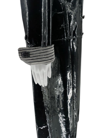 Missoni Black Patent Leather Trench Coat – Size 46