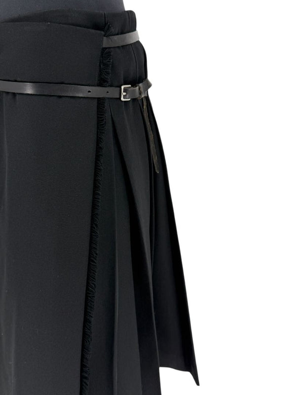 Burberry London Black Wool Kilt Skirt – Size US 12