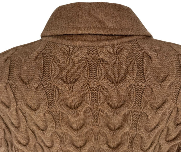 MaxMara Knit-Sleeve Wool-Cashmere Blazer Coat - Size M