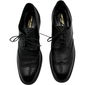 Saint Laurent Classic Wingtip Brogue Lace-Up Oxfords – Size 40 (Men's)