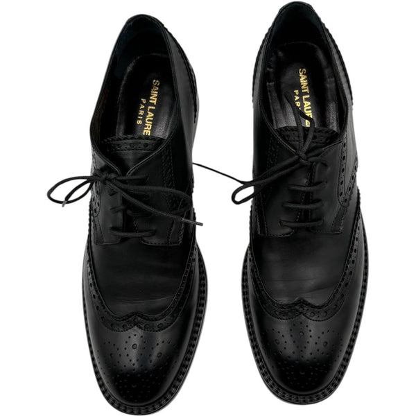 Saint Laurent Classic Wingtip Brogue Lace-Up Oxfords – Size 40 (Men's)