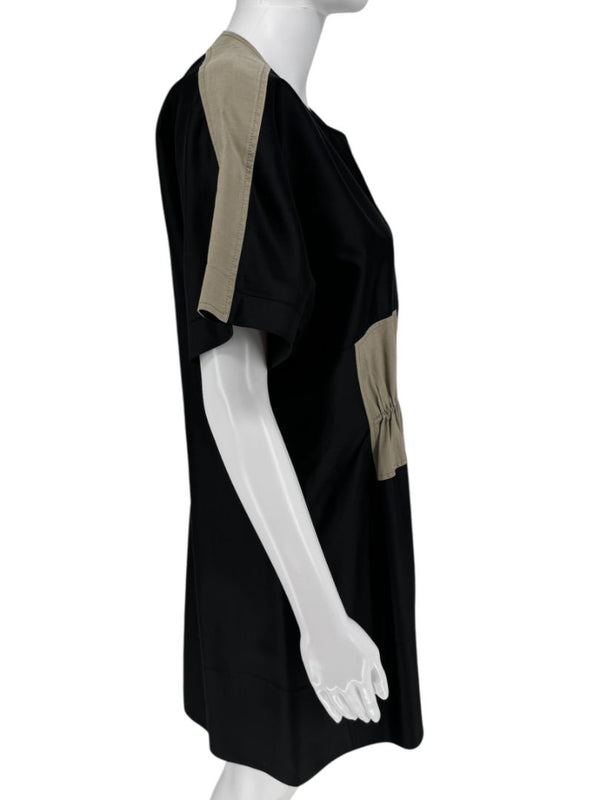 Balenciaga Paris Two-Tone Cinched Waist Shift Dress – Size 10