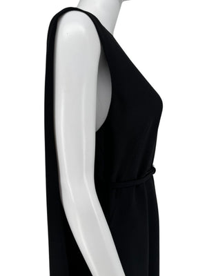 Ralph Lauren Purple Label Cape-Back Midi Dress - Size 12 NWT