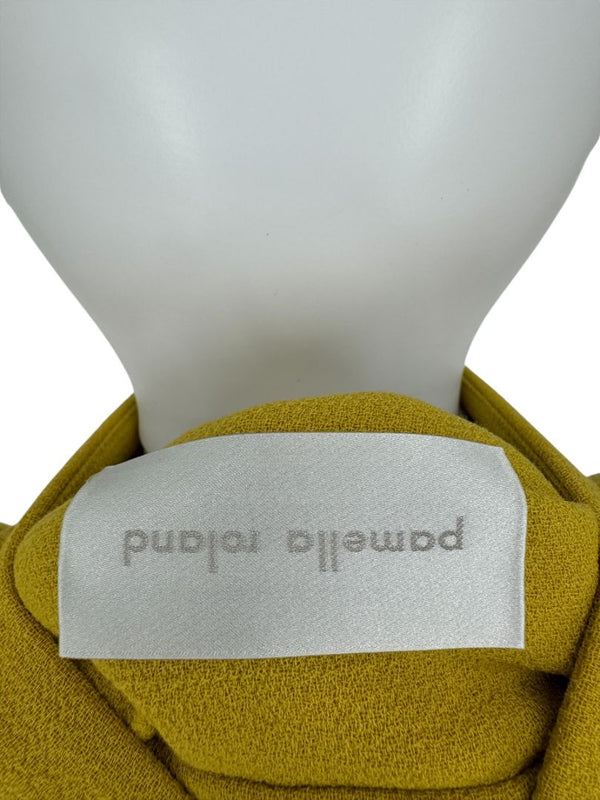 Pamella Roland Embellished Button Longline Jacket