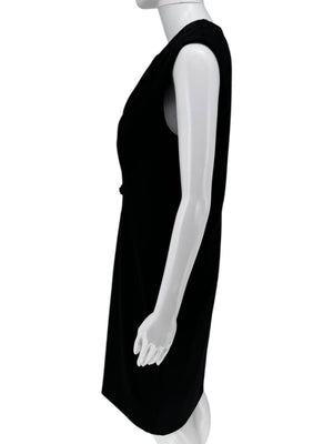 Pamella Roland Embellished Tuxedo-Inspired Sheath Dress