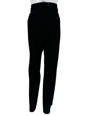 Sportmax High-Waisted Wool Trousers - Size 14