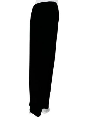 Alaïa Black Piqué Knit Wide-Leg Pants - Size 42