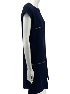 Stella McCartney Navy Zip-Detail Shift Dress - Size IT 44