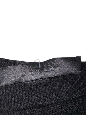 The Row Black Cashmere & Silk V-Neck Tunic Sweater - Size S