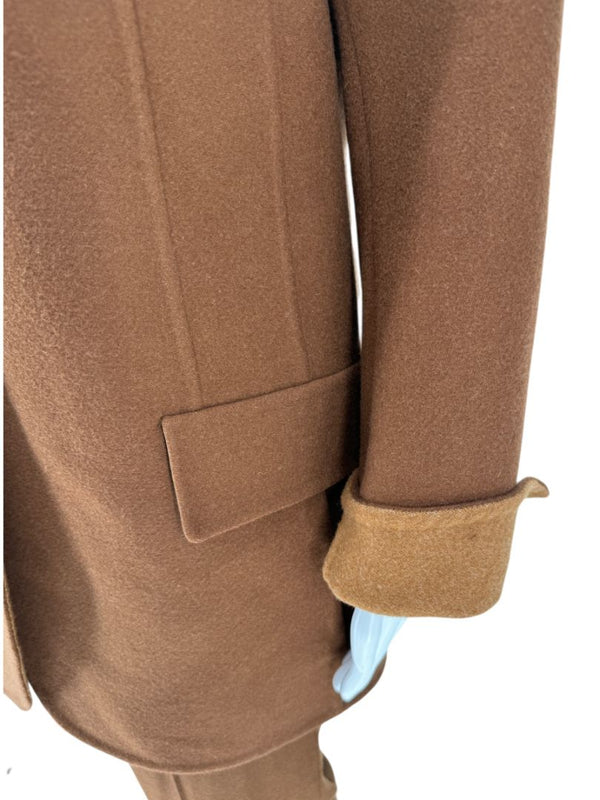A-K-R-I-S- Camel Wool-Cashmere Blazer & Tapered Pant Suit – Size 10