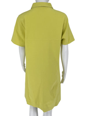 A-K-R-I-S- Lime Snap-Front Polo Dress - Size 10