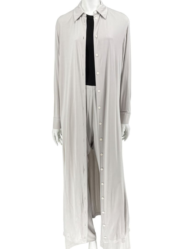 The Row Light Taupe Lounge Set – Size S/M (Top Small, Pants Medium)