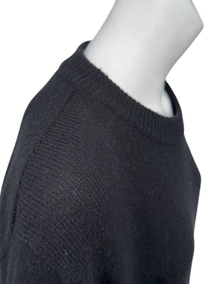 The Row Black Wool-Cashmere Crewneck Sweater – Size M