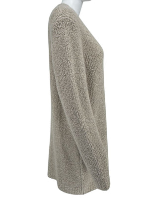 Gabriela Hearst Beige Bouclé Cashmere-Silk Cardigan – Size L