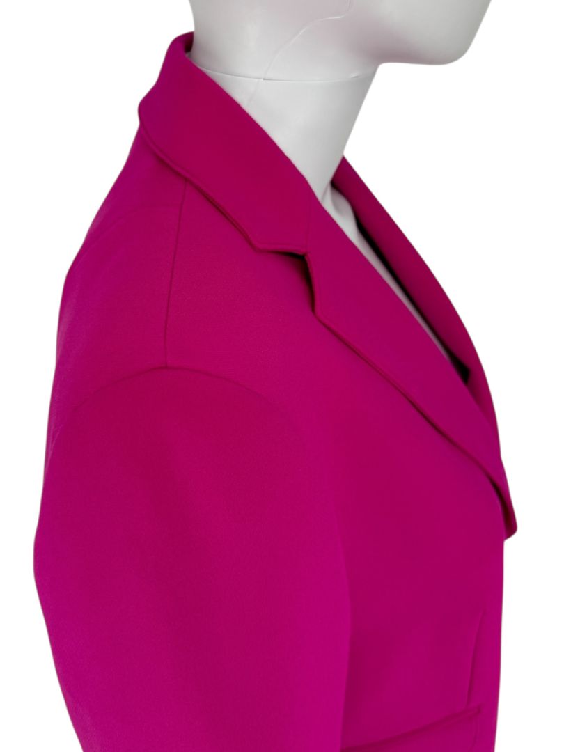 Akris Punto Fuchsia Blazer & Tapered Pant Suit Set – Size 12