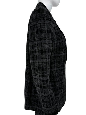 A-K-R-I-S Punto Charcoal Glen Plaid Blazer & Pants Set – Size 10