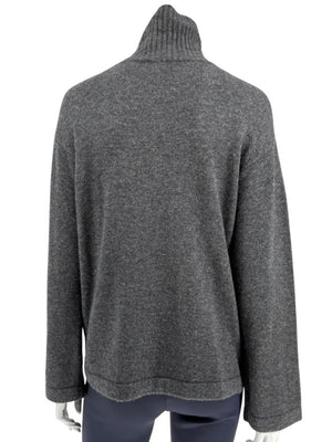 S MaxMara Charcoal Wool-Cashmere Turtleneck Sweater – Size S