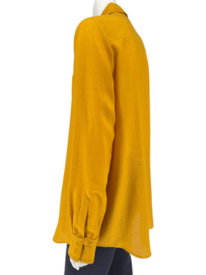 Gabriela Hearst Golden Birch Embroidered Shirt – Size IT 46