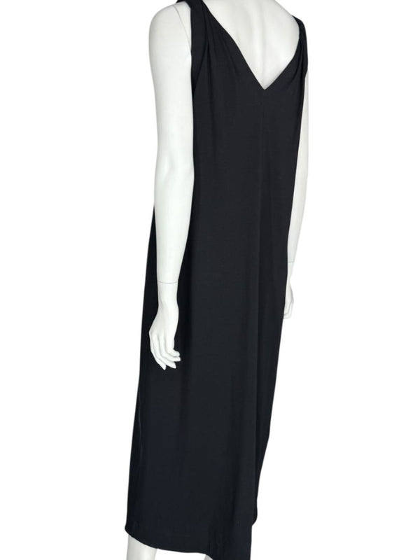Brunello Cucinelli Black Twisted Strap Maxi Dress with Monili Detail – Size M