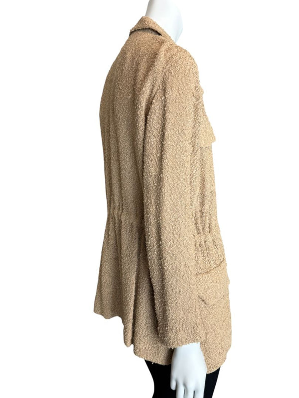 Akris Beige Bouclé Utility Jacket – Size 8