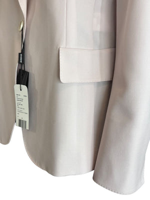 Akris Miles Blazer in Lily Pink Virgin Wool, Size 10 (IT 46) – NWT