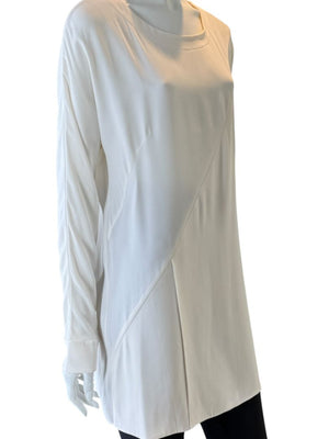 Akris Ivory Mulberry Silk Tunic Top – Size 8