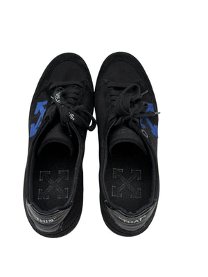 Off-White 2.0 Low Top Sneakers in Black & Blue Suede – Men’s Size 42 EU