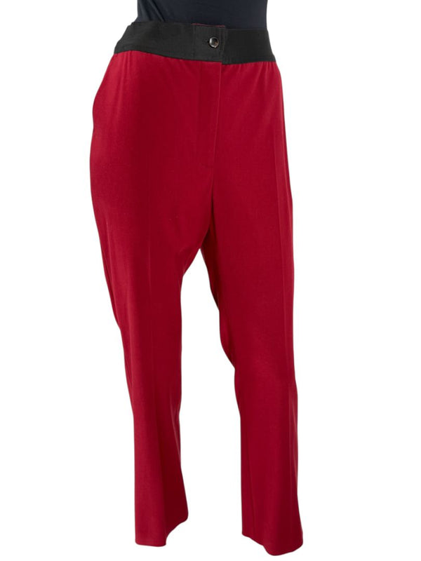 Akris Red Viscose Blend Pants – Size 10