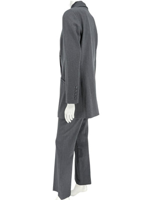 Pamella Roland Charcoal Grey Tailored Pantsuit – Large